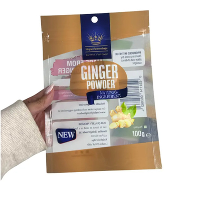 Besonders gedruckte Beutel, mit 3 Seiten versiegelt, Kunststoffbeutel, Gewürze, Gewürze, Beutel, Esswaren, Verpackung, Ziplock, Mylar-Tasche