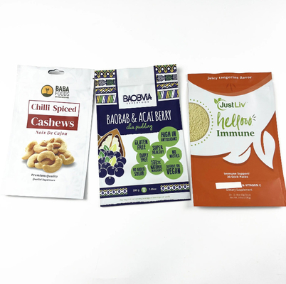 Free Samples Digital Printing Bags Mylar Bag Zipper Smell Proof Nut Cashew Packaging Pouch Matte Surface Doypack Für Nüsse