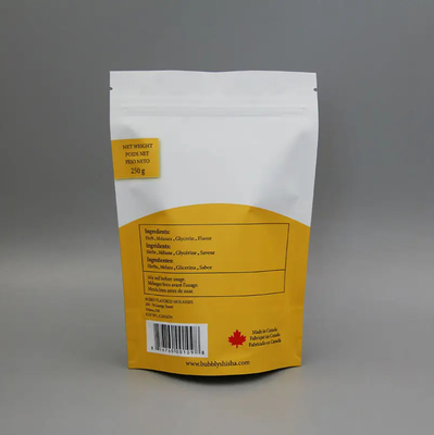 Matte Veredelung Aluminiumfolie Kompostierbarer Doypack Stehen Sie auf Reißverschluss Tasche Kunststoff Snack Lebensmittelbeutel Tasche Snack