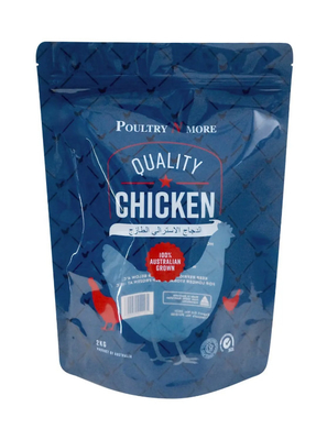 Flexible Plastik-Frozen-Hühnchen-Food-Verpackung Stehen Sie auf Tasche Reißverschluss-Tasche