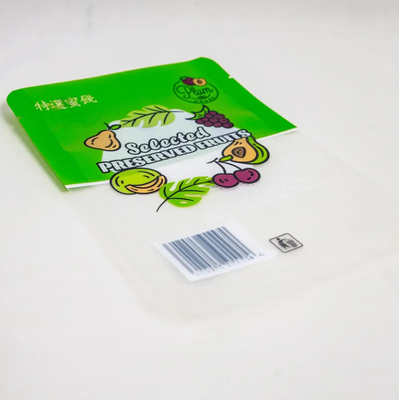 Maßgeschneiderte gedruckte Lebensmittelverpackungstüte Kleine Drei-Seiten-Siegel-Tüte mit Fenster