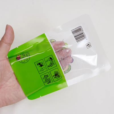 Maßgeschneiderte gedruckte Lebensmittelverpackungstüte Kleine Drei-Seiten-Siegel-Tüte mit Fenster