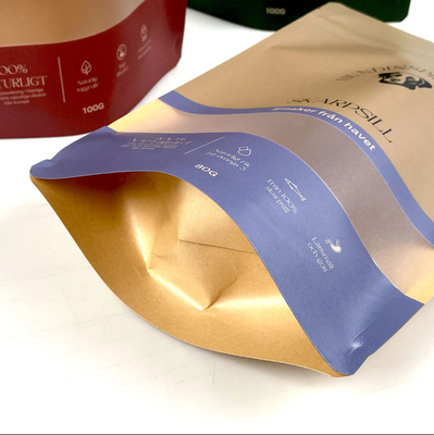 Mehrfachverwendbare Lebensmittelverpackungen Stand-up-Tasche Nuss Snack Lagerung Versiegelte Tasche Kunststoffverpackung Aluminiumfolie-Tasche
