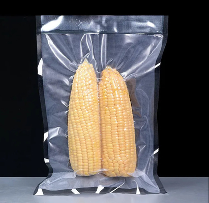 China Zulieferer Großhandel Vakuum-Siegelbeutel Texturgebundene Relieferung schwarz transparente Lebensmittelverpackung Vakuum-Siegelbeutel