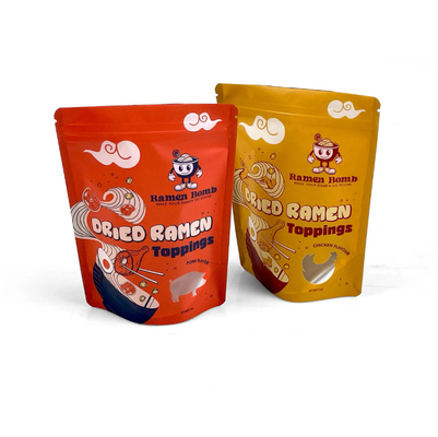 Wiederverwendbarer Versiegelter Plastikverschlussbeutel Biskuit Snack Lebensmittel Stand-up Tasche Feuchtigkeitsdichte Versiegelte Verpackung