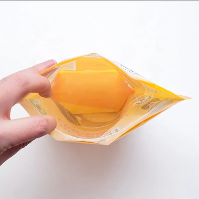 Gefrorene aufgestellte Tasche, recycelbare, gebratene Lebensmittelverpackungstüten mit Reißverschluss