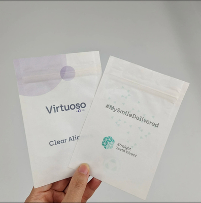 Drei Seiten versiegelte kleine Beutel biologisch abbaubarer Druckbeutel für Kaffee, Tee, Süßigkeiten, Snacks, Speiseverpackungen, Probenbeutel
