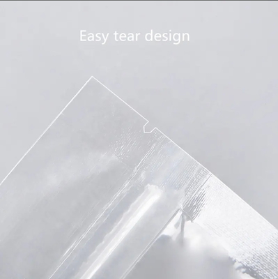 Lebensmittel-Ziplock-Kleiner-Maßdruck-Stand-Up-Tasche-Zip-Sperre-Verpackung-Plastik-transparente Tasche mit Reißverschluss
