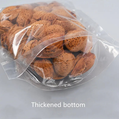 Lebensmittel-Ziplock-Kleiner-Maßdruck-Stand-Up-Tasche-Zip-Sperre-Verpackung-Plastik-transparente Tasche mit Reißverschluss