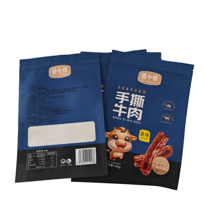 PET/VMPET/PE Matte vertikaler Reißverschlussbeutel mit UV-Druck