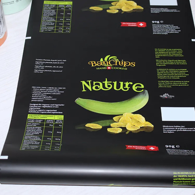 Personalisierte, wärmeversiegelte, flexible Verpackungsfolie für Snacks, Kartoffeln, Maistortillas, Maismehl, Bananenscheiben