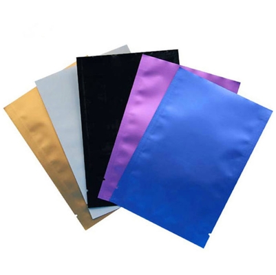 Kundenspezifisch bedruckte, heißversiegelte Plastiktüten, Aluminiumfolien-Lebensmittelverpackung, Vakuum-Aufbewahrung, 3-seitig versiegelte Beutel