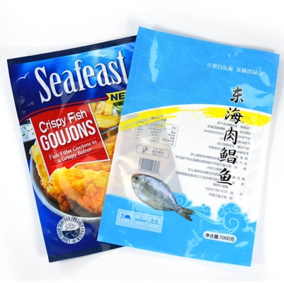 Individuelles Drucken, Wärmesiegelung, Lamination, undichte Flachbeutel aus Nylon, Plastikverpackungen für gefrorenes Fleisch und Fisch, Vakuumbeutel
