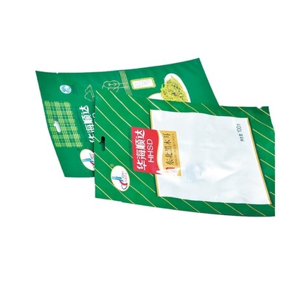Plastik 3-seitig versiegelter Reißverschluss-Verpackungsbeutel kann angepasst, heißversiegelt und wiederverschlossen werden und ist ein flacher Lebensmittelverpackungsbeutel