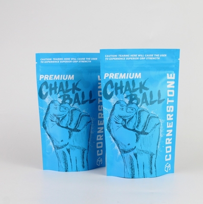 Kundenspezifische hochsperrende matte Pulverstift-Verpackungstüte mit Reißverschluss und Aluminiumfolien-Standbodenbeutel