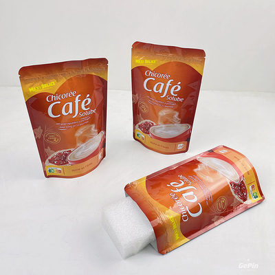 Großhandel Kundenspezifischer Zip-Lock-Beutel Aluminiumfolienbeutel Standbodenbeutel mit Reißverschluss Lebensmittelverpackungsbeutel Zip-Top-Lebensmittelverpackungsbeutel