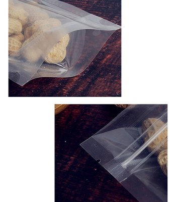 100 Stück Klare Standbodenbeutel mit Reißverschluss Wiederverschließbare Geschenkverpackung Beutel für die Lebensmittellagerung