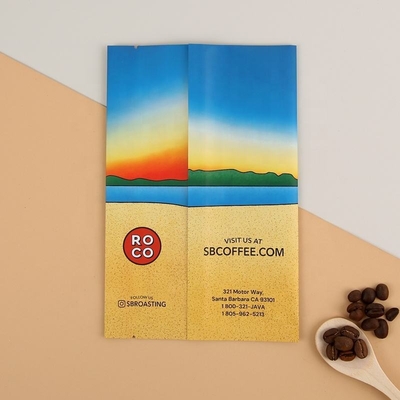 Digitales Drucken Individualgedruckte Plastikfolie Tasche Kaffee Snack Drei Seiten Versiegelte Tasche Flach Tasche Rücken Versiegelte Tasche