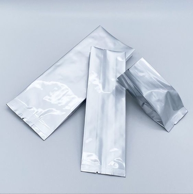 Großhandel feuchtigkeitsbeständige PE-Aluminium-Pulverbeutel, laminiert, heißversiegelt, Seitenfalz, Vakuumbeutel, Aluminiumfolie für die Lagerung