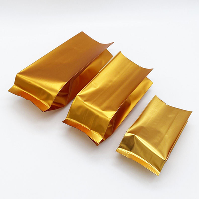 Custom Logo Side Gusset Flat Bottom Stand Up Pouch Aluminiumfolie Teebeutel mit Heißdichtung CPP & PE Kunststoff Lebensmittelverpackung