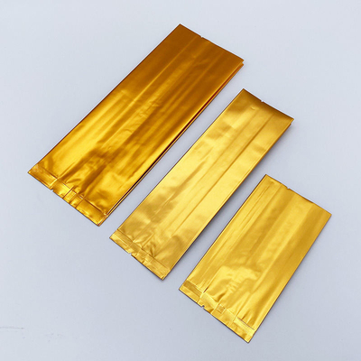 Custom Logo Side Gusset Flat Bottom Stand Up Pouch Aluminiumfolie Teebeutel mit Heißdichtung CPP & PE Kunststoff Lebensmittelverpackung