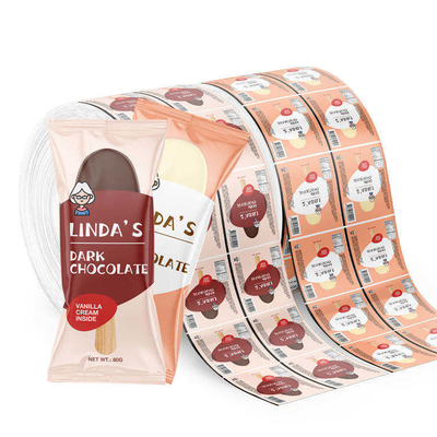 Individuell bedruckte Lebensmittelverpackungs-Kunststoff-Rollenfolie, Eisverpackung, Aluminiumfolien-Verbundrollenfolie