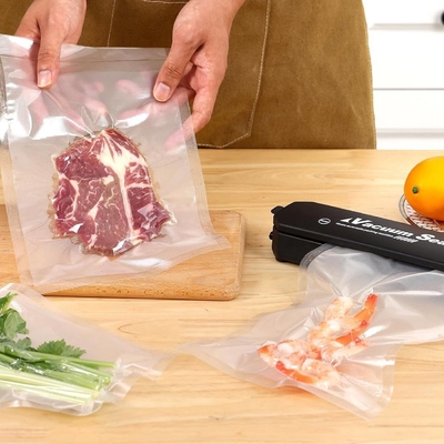 Gewerbliche Kunststoffverpackungsbeutel, 3-seitiges, mit Hitze versiegeltes Versiegelungsmittel, Texturbeutel, geprägte Vakuumverpackungsbeutel, Lebensmittel, Fleisch, Nüsse