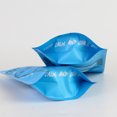 Kundenspezifische hochsperrende matte Pulverstift-Verpackungstüte mit Reißverschluss und Aluminiumfolien-Standbodenbeutel