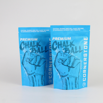 Kundenspezifische hochsperrende matte Pulverstift-Verpackungstüte mit Reißverschluss und Aluminiumfolien-Standbodenbeutel