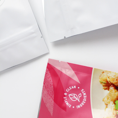 Kundenspezifisch bedruckte, geruchsabweisende Polyesterfolien-Lebensmittelverpackung mit Reißverschluss, verwendet für Snack- und Kaffeepulverprodukte