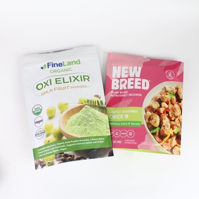 Kundenspezifisch bedruckte, geruchsabweisende Polyesterfolien-Lebensmittelverpackung mit Reißverschluss, verwendet für Snack- und Kaffeepulverprodukte
