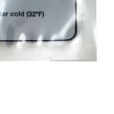 Individuell bedruckte Logo Heißsiegelbeutel, dreiseitig versiegelte Tiefkühlkostverpackung, Kunststoff-Vakuumbeutel, Fleischverpackung mit Sichtfenster