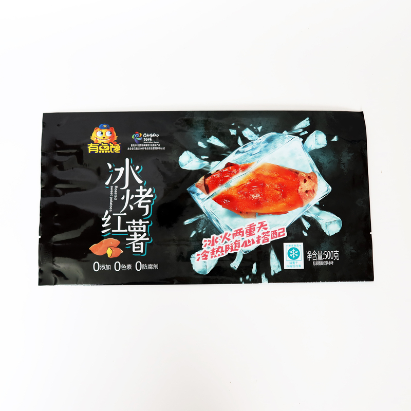 Nachgefertigte Taschen Lebensmittelverpackung Rückdichtung Tasche für Tiefkühlwaren Süßkartoffeln Lebensmittelverpackung