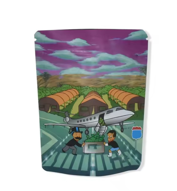 Custom 1g 3.5 G 7g Drucklaminierte Kunststoff-Essbare Tasche Geruchsfeste Tasche Verpackung Reißverschluss Stehen Sie auf Essbare Mylar Taschen