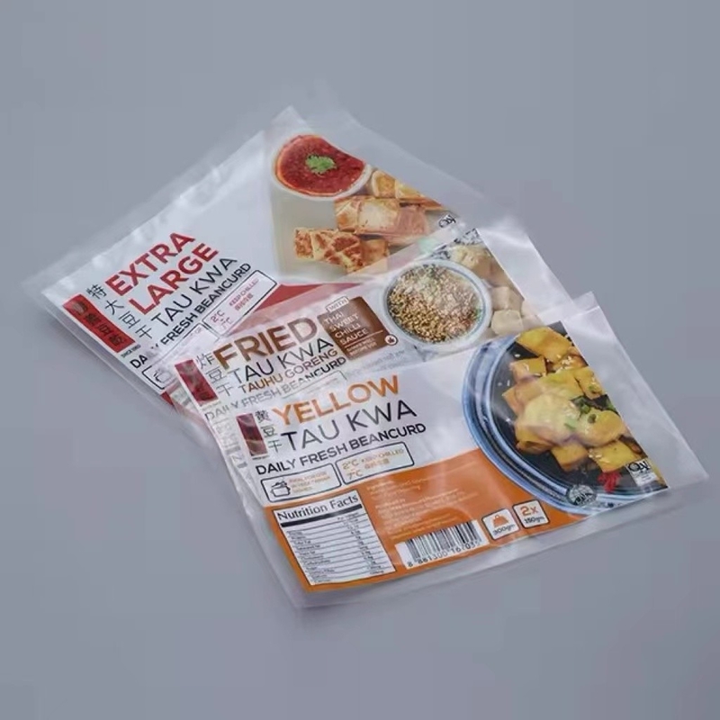 Speziell gedruckte Lebensmittelverpackungstüte Drei Seiten Versiegelungstüte Nylonverpackung Tiefkühltasche aus Knödeln Meeresfrüchte Garnelen