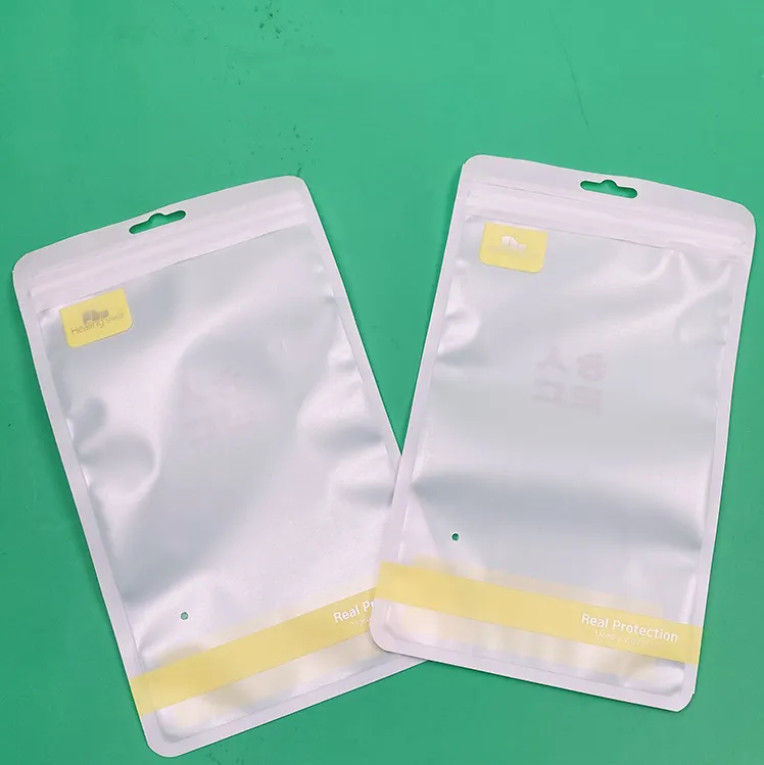 Hi-Q Custom Logo Selbstverschluss Reißverschluss Kunststoff Einzelhandel Verpackung Drei Seiten Verschluss laminierte Reißverschluss Kunststoff Taschen