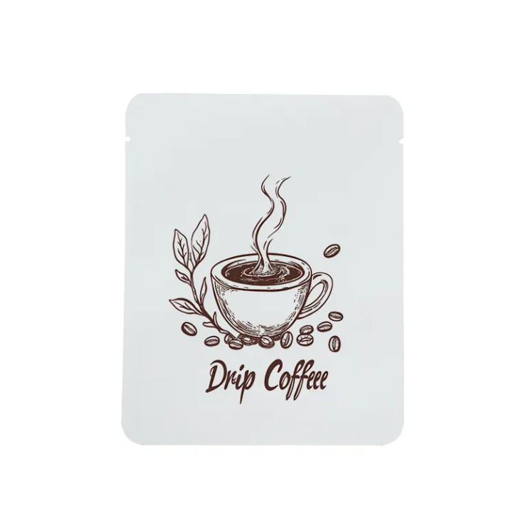 Kalee Custom gedruckt 3 Seiten Siegel Tasche Aluminiumfolie Lebensmittel Kunststoff Verpackungstüten Kaffee Tropftaschen