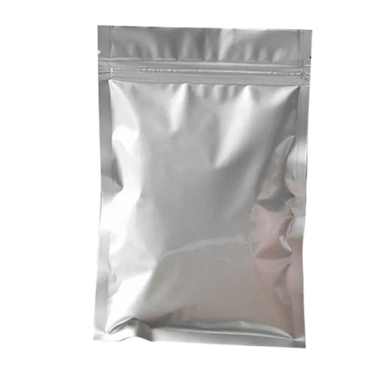 Hotsale Lebensmittelqualität wieder verschließbarer Kunststoffverschluss Reißverschluss Silber Tasche Mylar Reißverschluss Verpackung Drucken kundenspezifische Aluminiumtasche