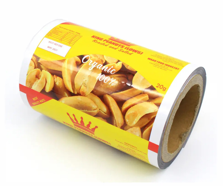 Fabrik für Kunststoff-Druckfilmrollen für Snacks/Kartoffelchips/Nüsse Verpackung, Lamierte kleine Taschen Snack Verpackung Filmrolle