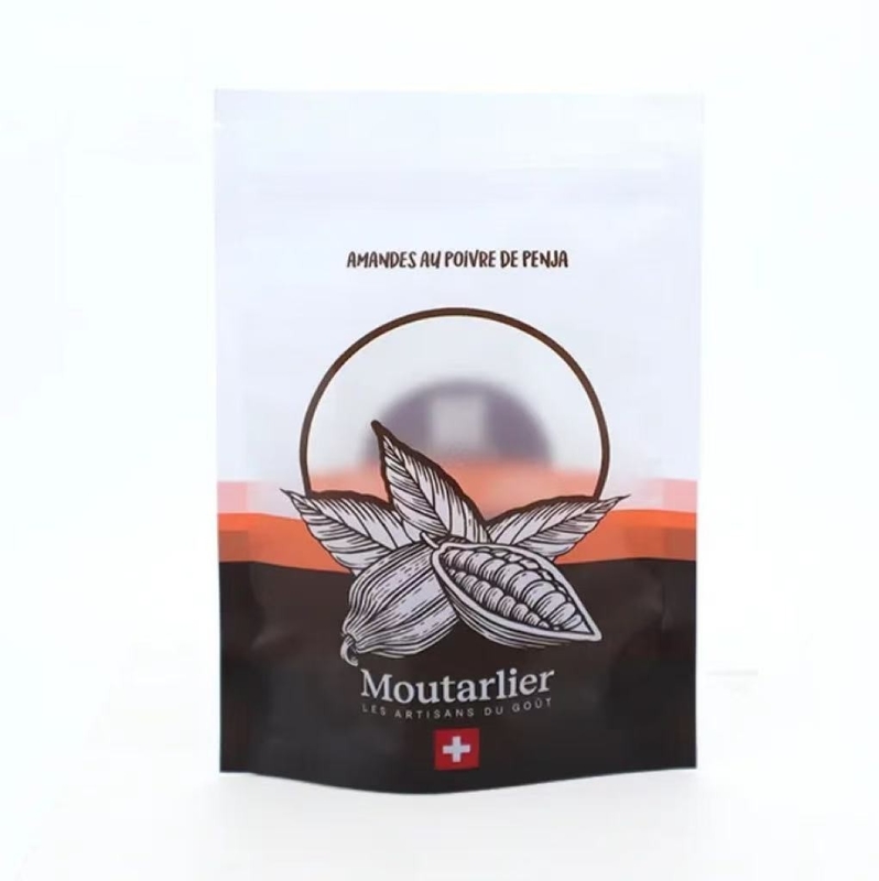 Kunststoffbeutel für die Verpackung von Lebensmitteln Kunststofffolie aus Aluminium Mylar Zipper Ziplock-Tasche Stehen Sie auf Tasche Doypack Gewürzverpackung