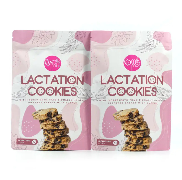 Custom Printed Geruchsschutz Ziplock 3,5 g 500 Gramm Esswaren Gummi Biscuit Verpackung Stehen Sie auf Tasche Cookie Mylar Taschen