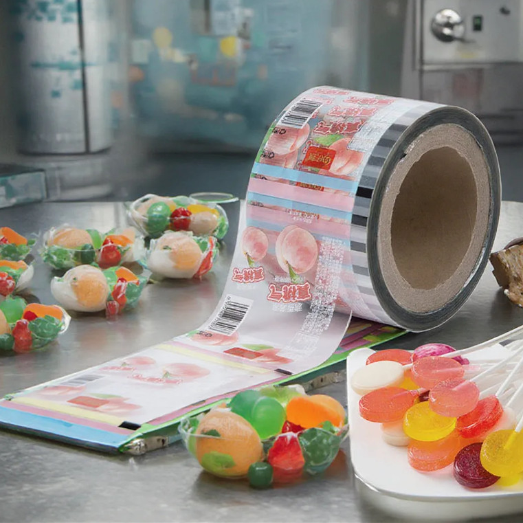 Spezielle Drucksachen Verpackungsrollen Film Lebensmittelqualität Pe Bopp Süßigkeiten Lollipop Schokolade Lebensmittel Autoverpackungsrollen Film