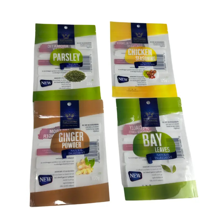 Besonders gedruckte Beutel, mit 3 Seiten versiegelt, Kunststoffbeutel, Gewürze, Gewürze, Beutel, Esswaren, Verpackung, Ziplock, Mylar-Tasche