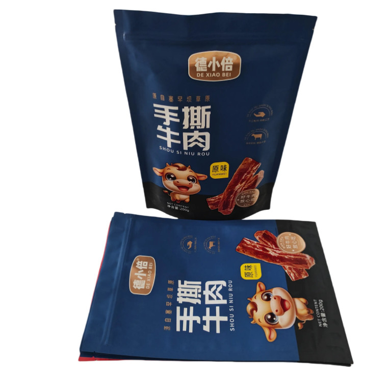 PET/VMPET/PE Matte vertikaler Reißverschlussbeutel mit UV-Druck
